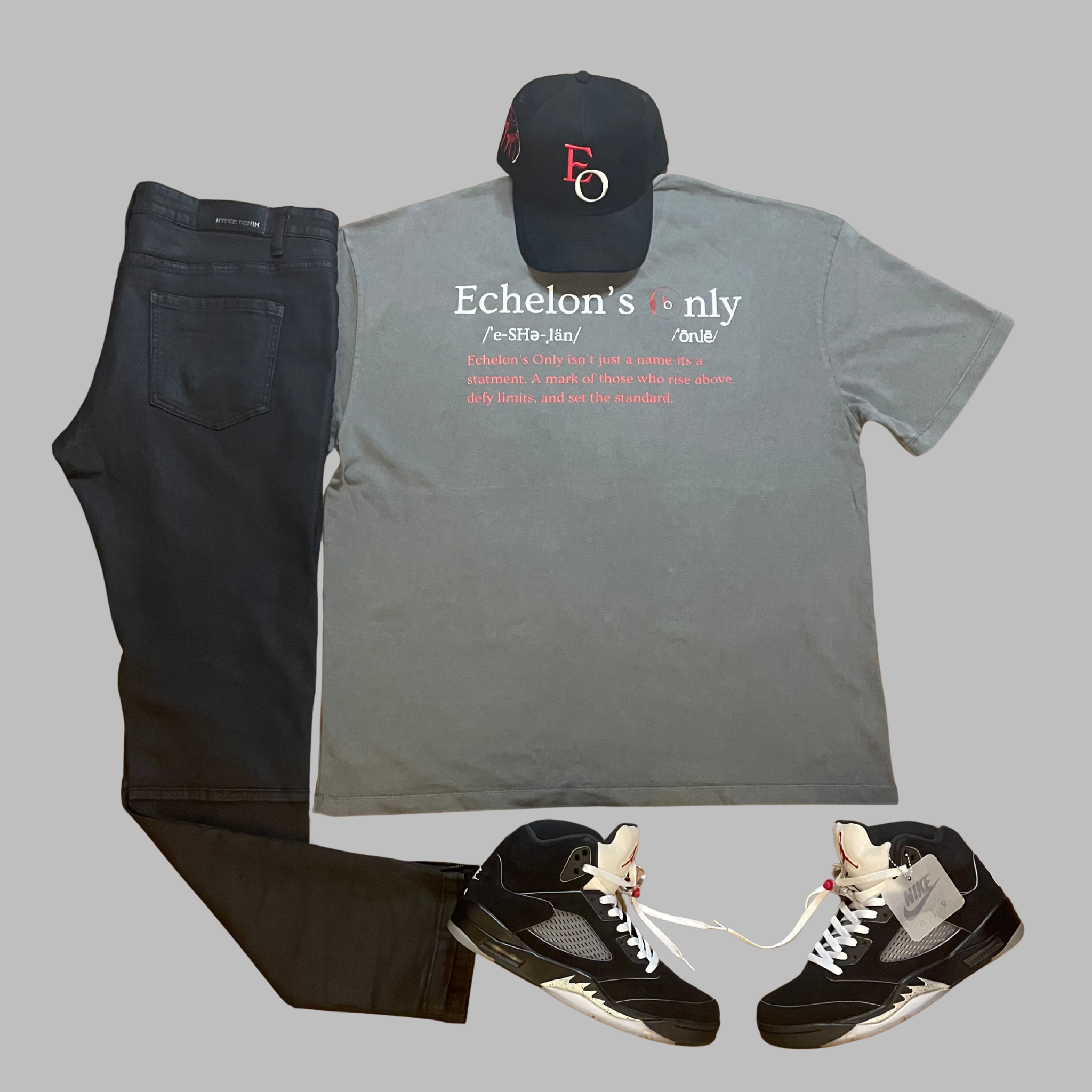 Statement Logo T-Shirt Dark Grey